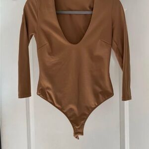 Free People Tan Bodysuit